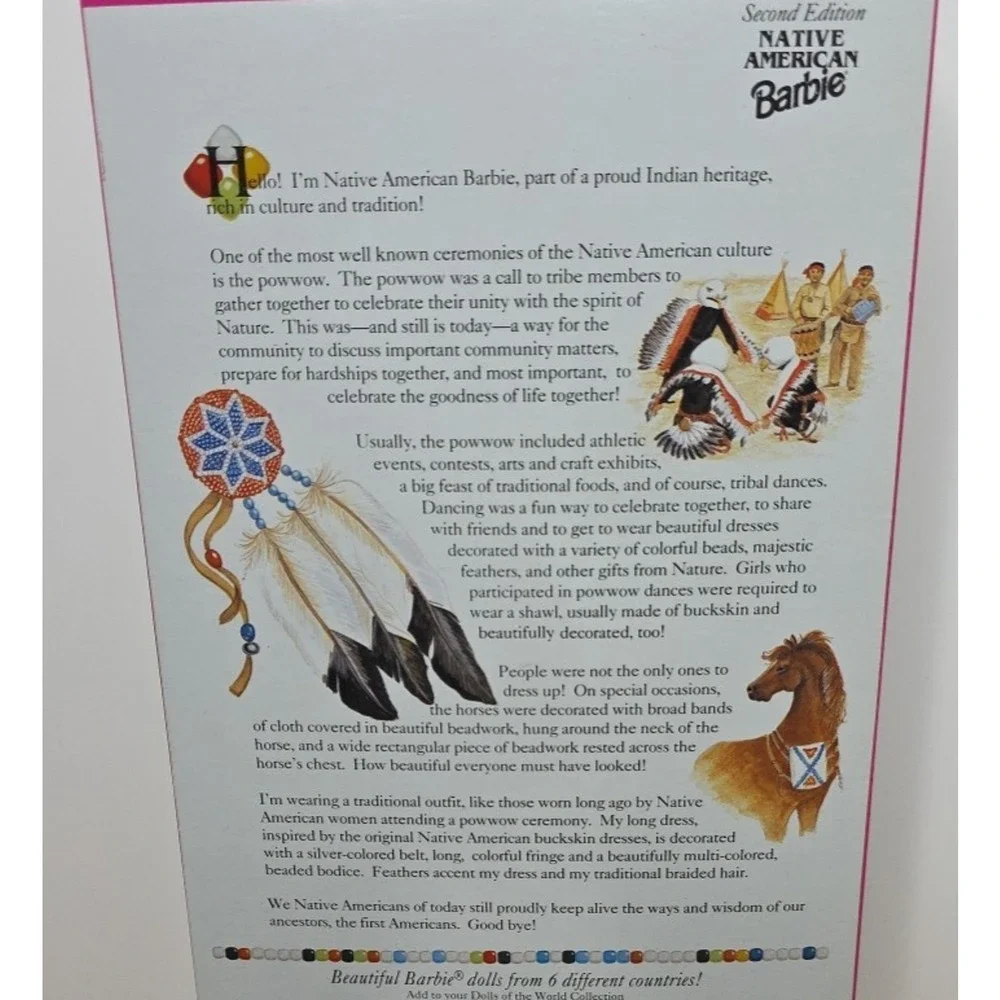 1993 Native American Barbie Doll 11609 Dolls Of The World Second Edition‎